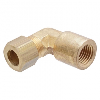 COTOVELO FÊMEA PARA TUBO DE COBRE PORCA DE COMPRESSÃO