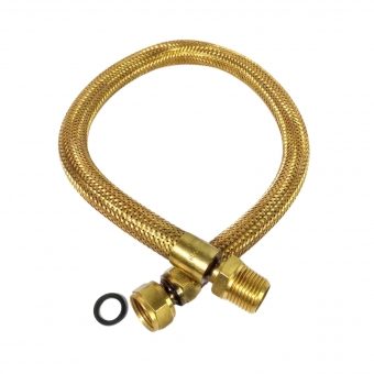 MANGUEIRA FLEXÍVEL METÁLICA PARA GÁS ENCANADO 1/2