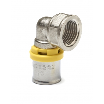 COTOVELO ROSCA FÊMEA PARA TUBO PEX MULTICAMADA GÁS