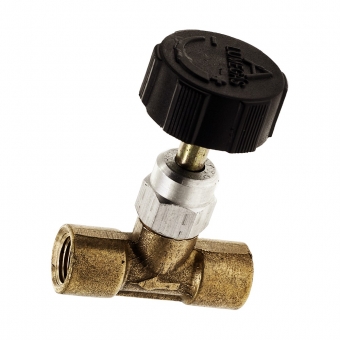 REGISTRO ALTA PRESSÃO PARA GÁS 1/8 FÊMEA COM BOTÃO PLÁSTICO